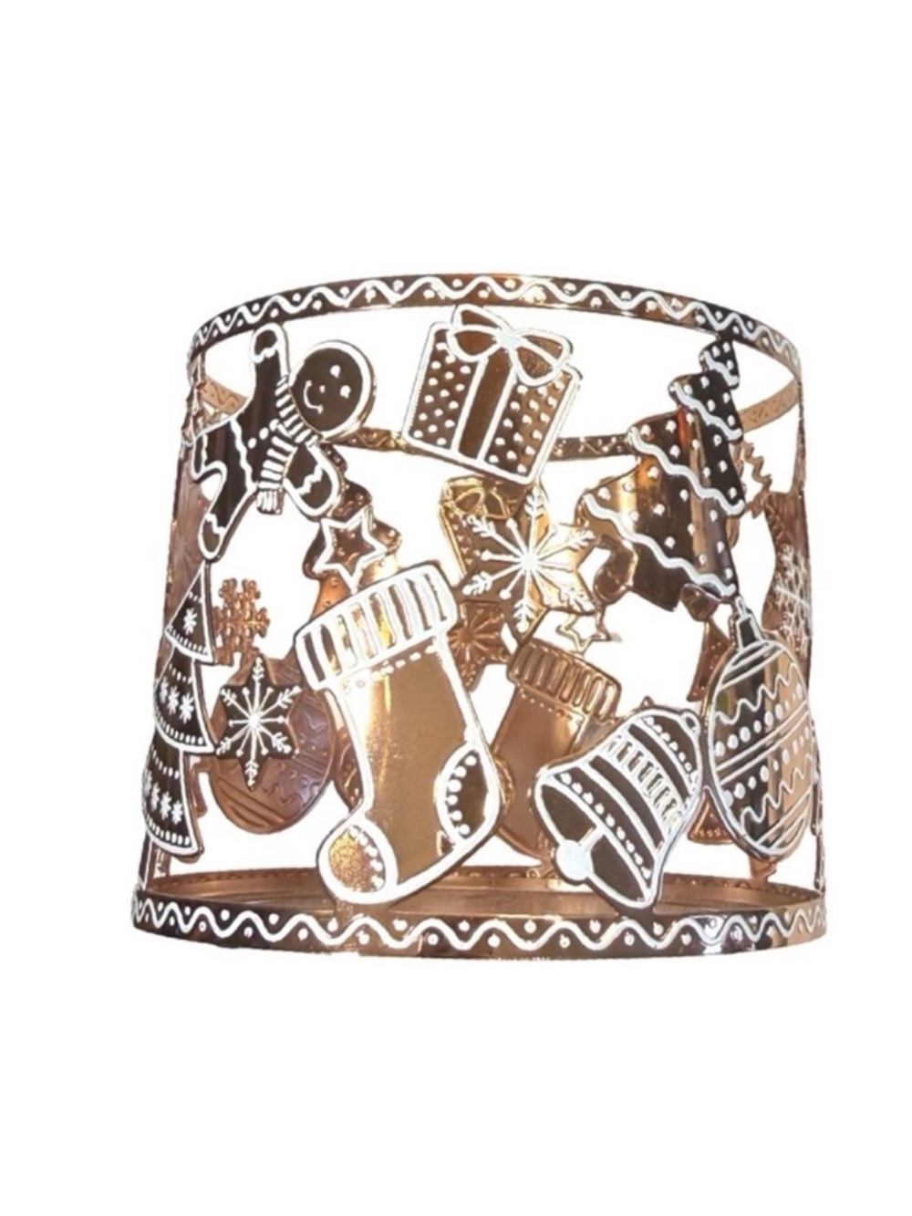 Winter Holiday Theme Candle Holder